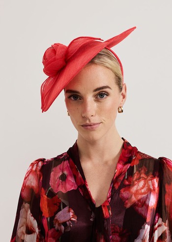 Phase Eight Pink Flower Disc Hats Pink USA | 0263471-EI